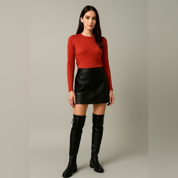 2075- Stuart Weitzman Over-the-Knee Boots Black Color Size 5 B NWT - Picture 1 of 14